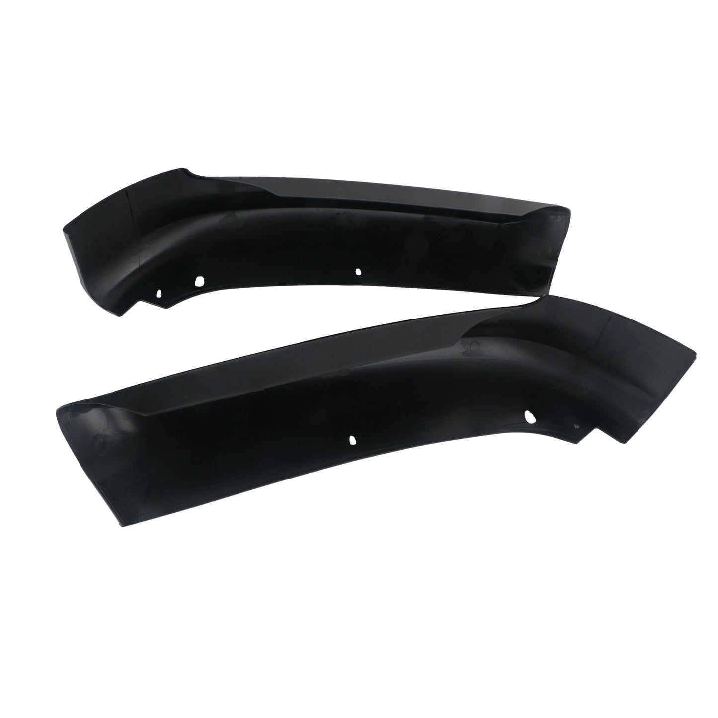 Suitable for 2005-08 for BMW E90 3 Series 4Dr Sedan front bumper splitter kit, black.