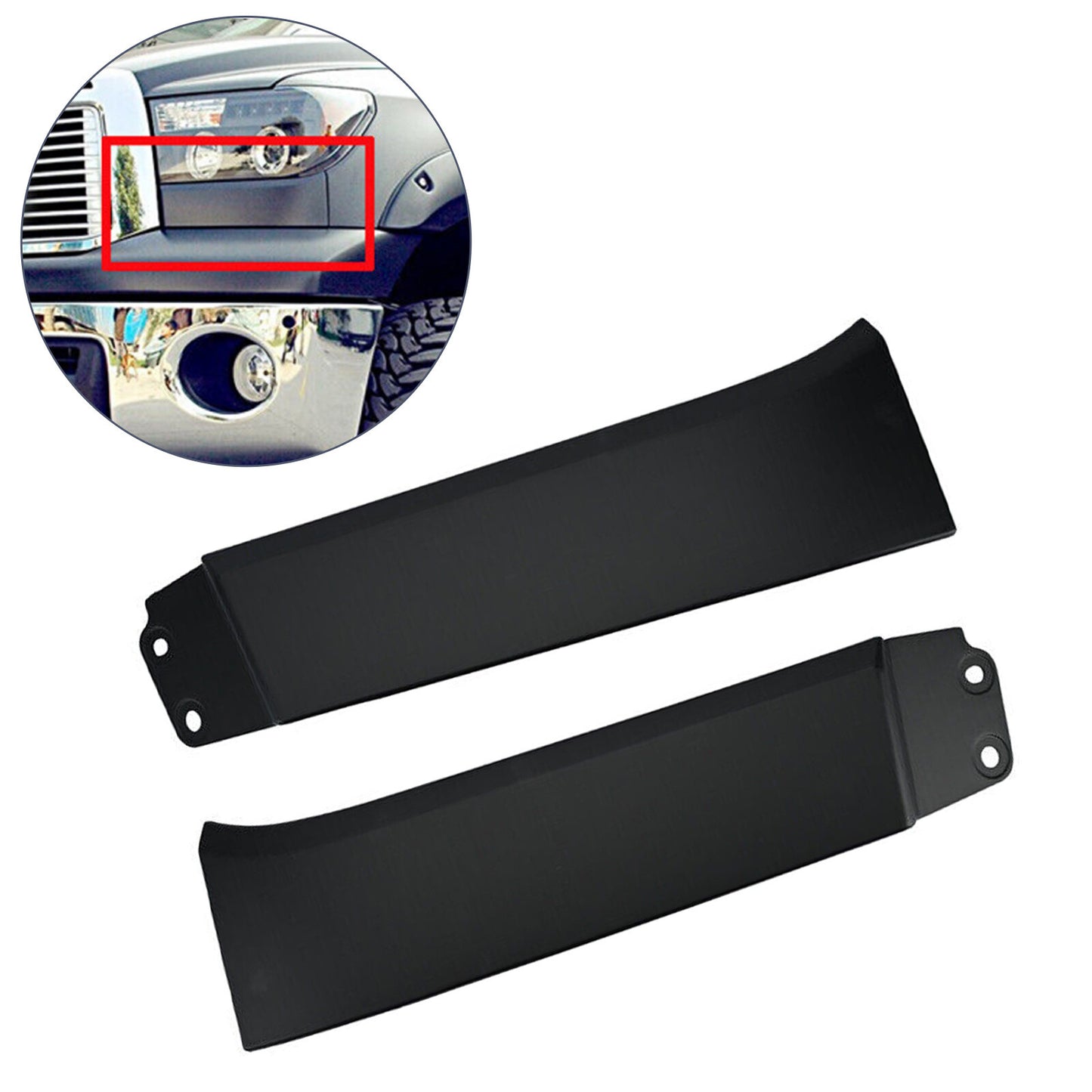Front Bumper Grille Headlight Filler Trim Cover FOR Tundra 07-13 Sequoia 08-2012
