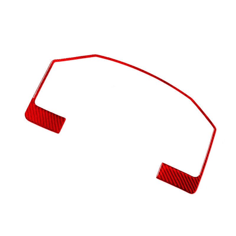 Red Carbon Fiber Speedometer Surround Cover Trim for Dodge for RAM 1500 2009-2012