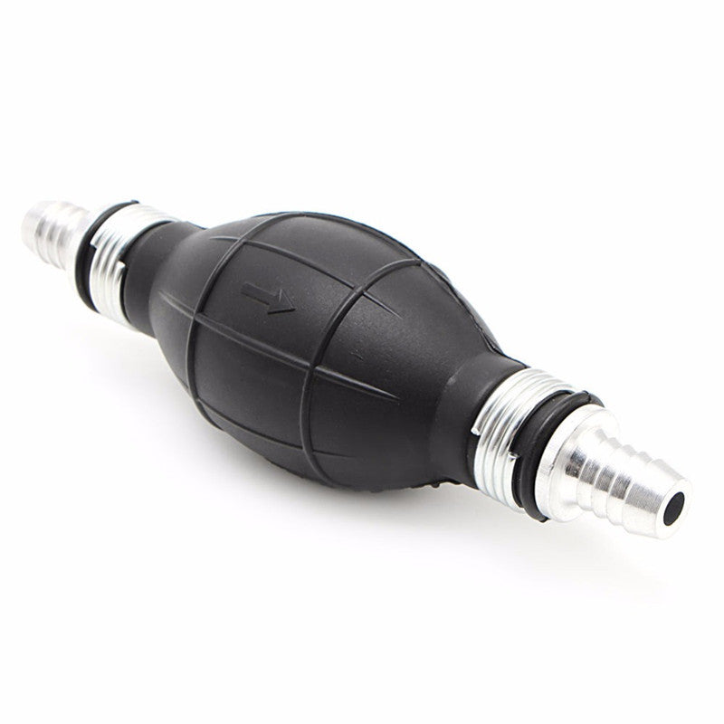 Car Black Bulb Type Fuel Gas Pump Hand Pump Oil Water Transfer Pump Syphon Pipe