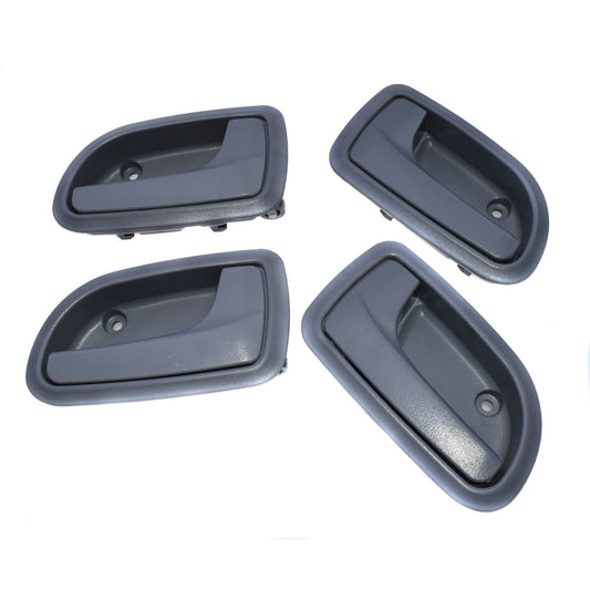for KIA 2008-2010 Picanto Morning Set 4Pcs Inside Door Handle Left Right Gray