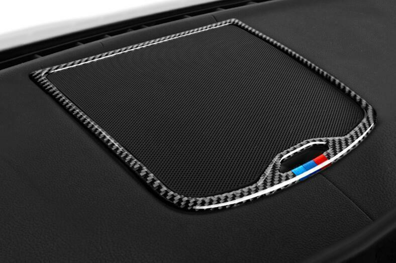 for BMW X3 G01 X4 2018-2021 Real Carbon Fiber Console Dashboard Horn Frame Decor