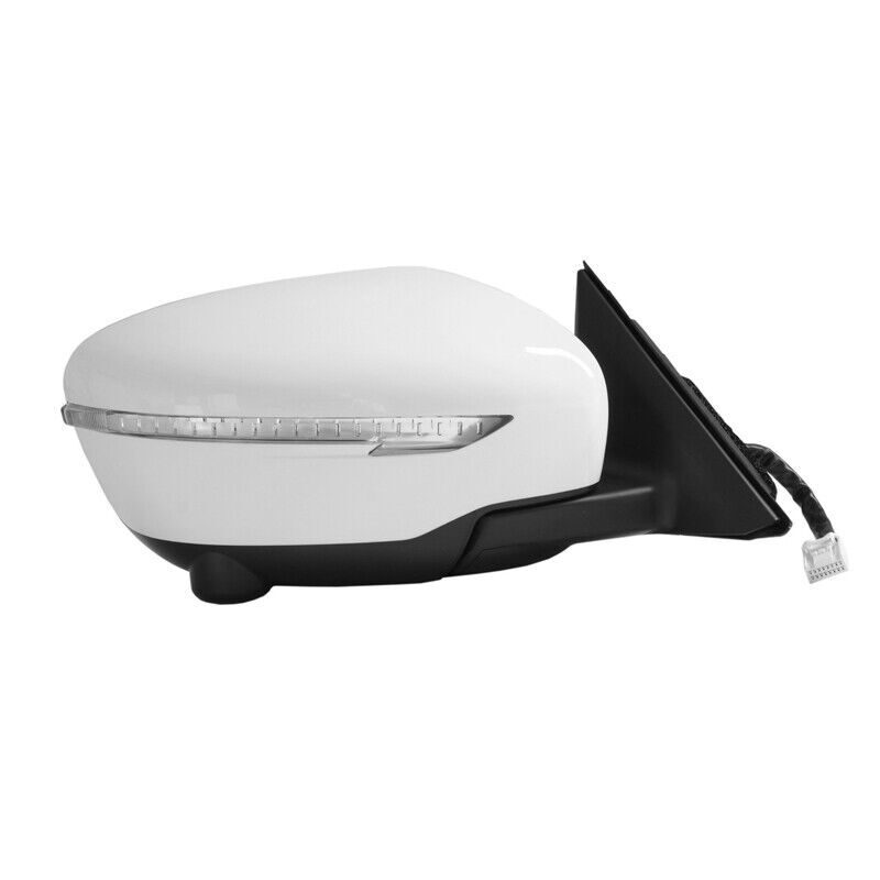 Right White rearview mirror assembly 13pin for NISSAN ROGUE 2014-2019