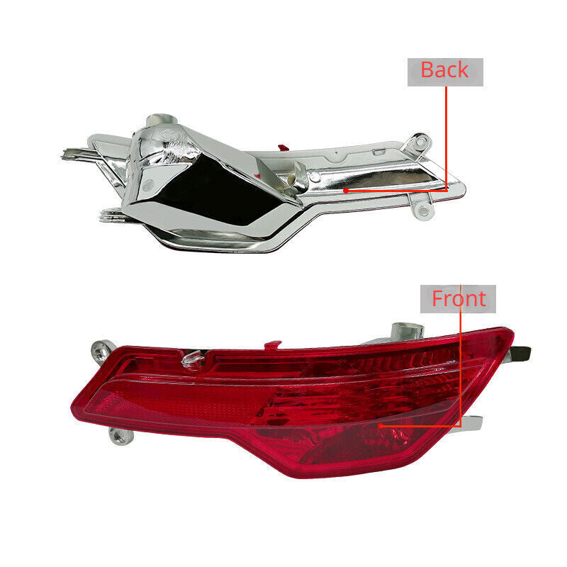 for BMW X6 E71 E72 2008-2010 1 Pair Fog Light Rear Bumper Reflector Fog Lamp