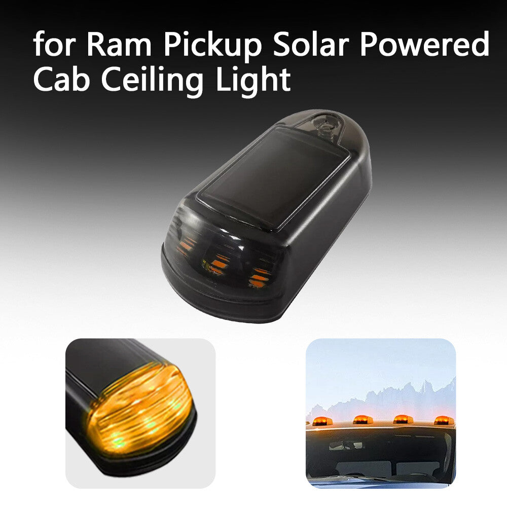 5pcs Solar Powered Cab Lights Cab Roof Lights for Dodge for Ram Pickup Trucks 03-18