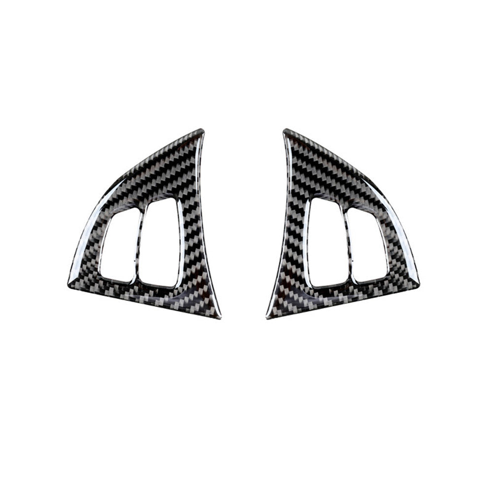 2x Carbon Fiber Steering Wheel Frame Cover Trim for BMW X5 E70 X6 E71 2008-2013