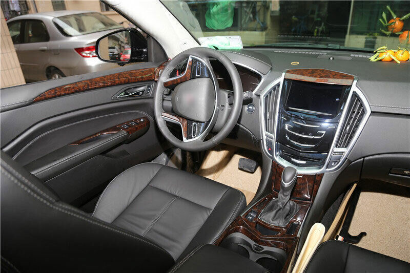1P Console Navigation Upper Strip Cover Trim for Cadillac SRX 2010-12 Wood Grain