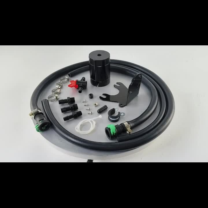 Baffled Oil Catch Can for 2018-2023 for Jeep for Wrangler JL Gladiator 3.6L Black