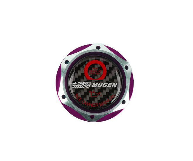 Mugen engine oil filler cap, purple and black carbon fiber, suitable for Honda for Acura .