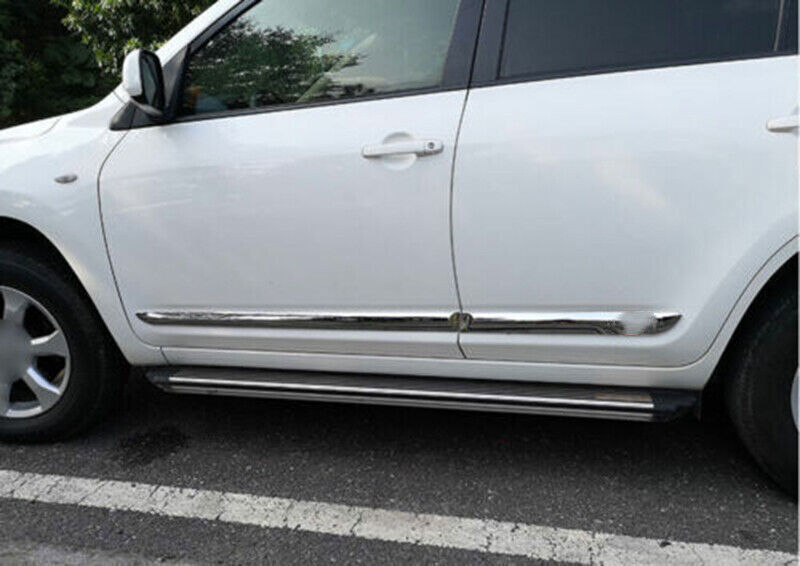 for Toyota RAV4 2006-2012 Chrome ABS Side Door Body Guard Molding Cover Trim Set