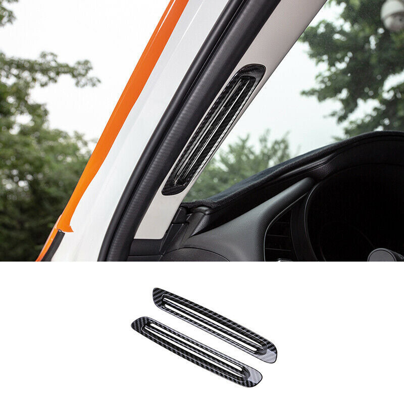 New for Mazda 3 Axela 2019-2022 Carbon Style A-Pillar Air Outlet Vent Cover Trim
