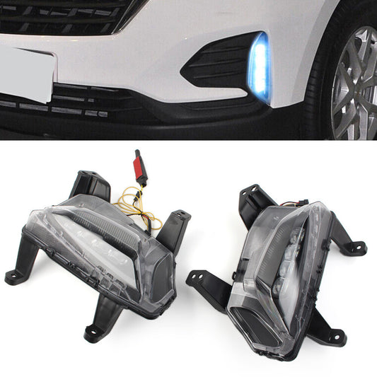 DRL LED Daytime Running Light Bumper Fog Lamp for Chevrolet Equinox 2021-2023