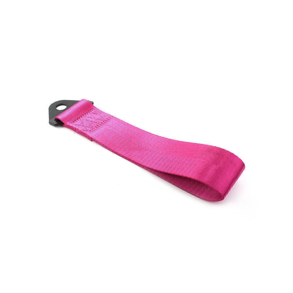 Racing Towing Strap Belt Rope Rally Hook Universal Rear/Front Bumper Purple Car