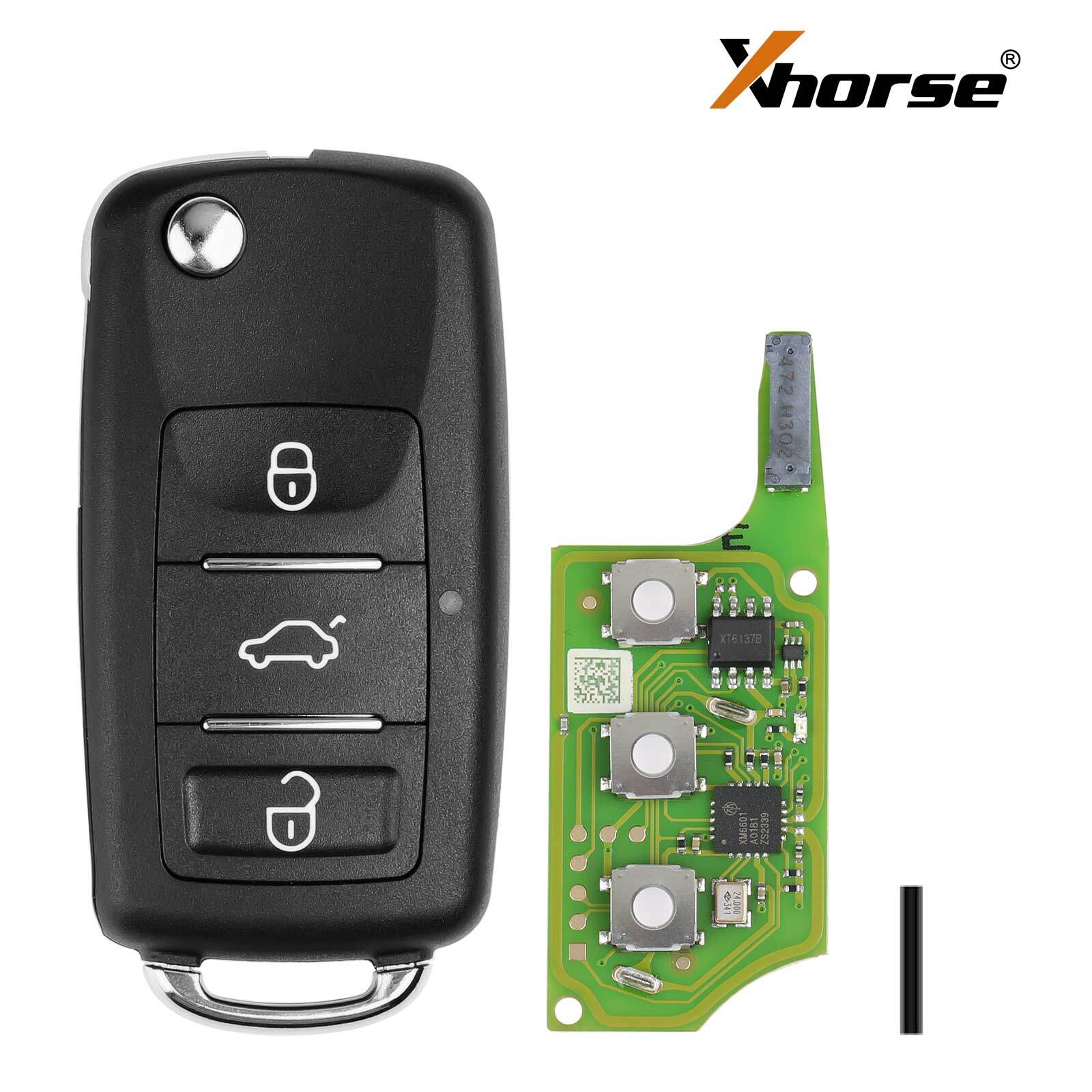 5x XE Series Super Remote Key B5 Style 3 Buttons XEB510EN +XT27B Chip
