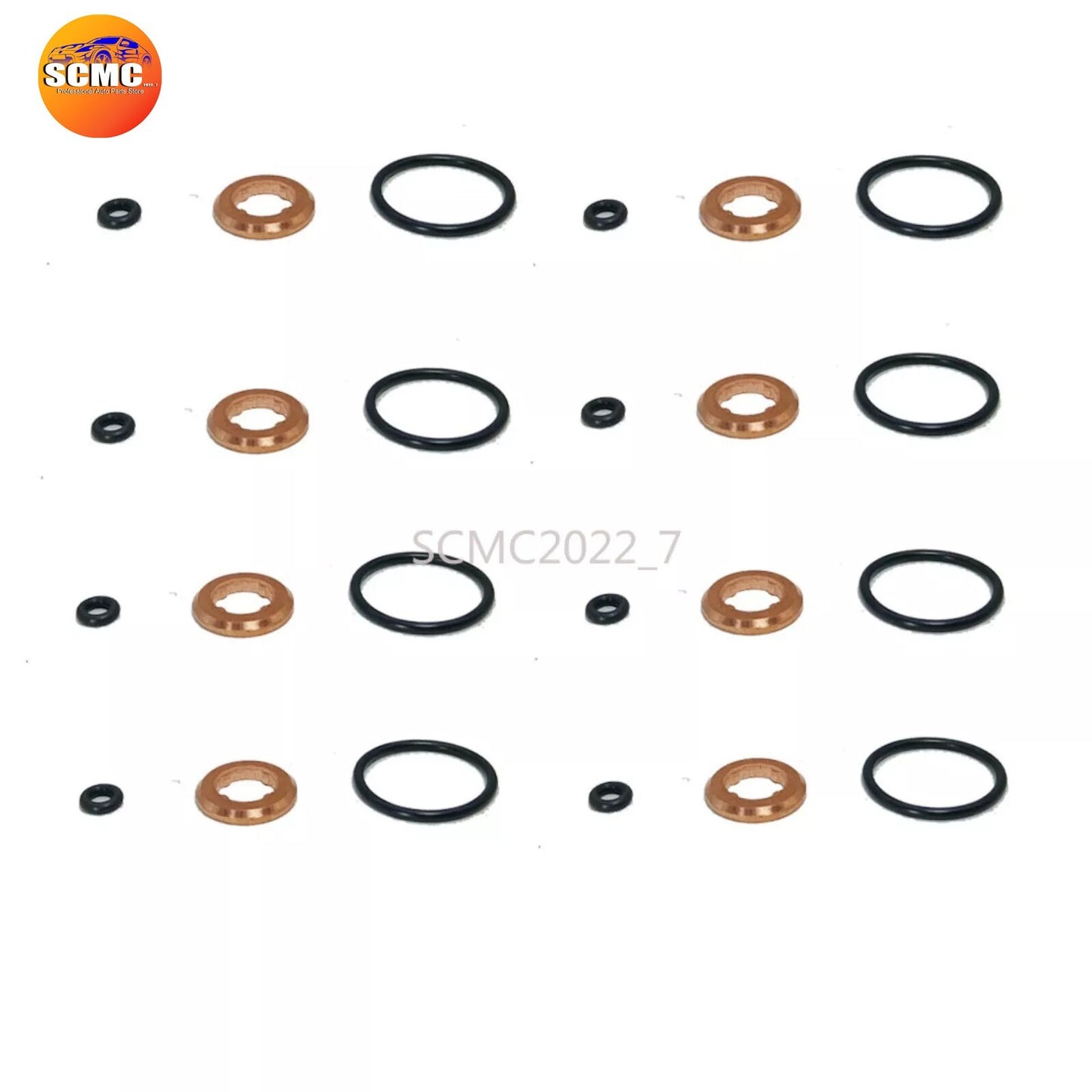 8X Injector Nozzle Seal Gasket Kit For 4.0 4.2 TDI for AUDI for A8 Q7 Q8 for VW 059130519B