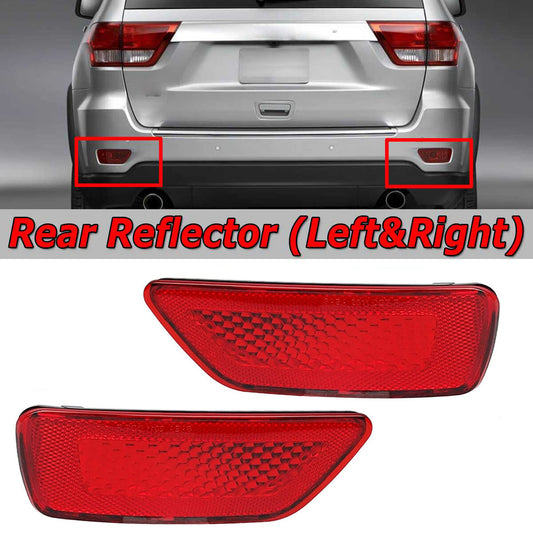 2x rear bumper reflectors for Jeep Grand Cherokee compass left + right