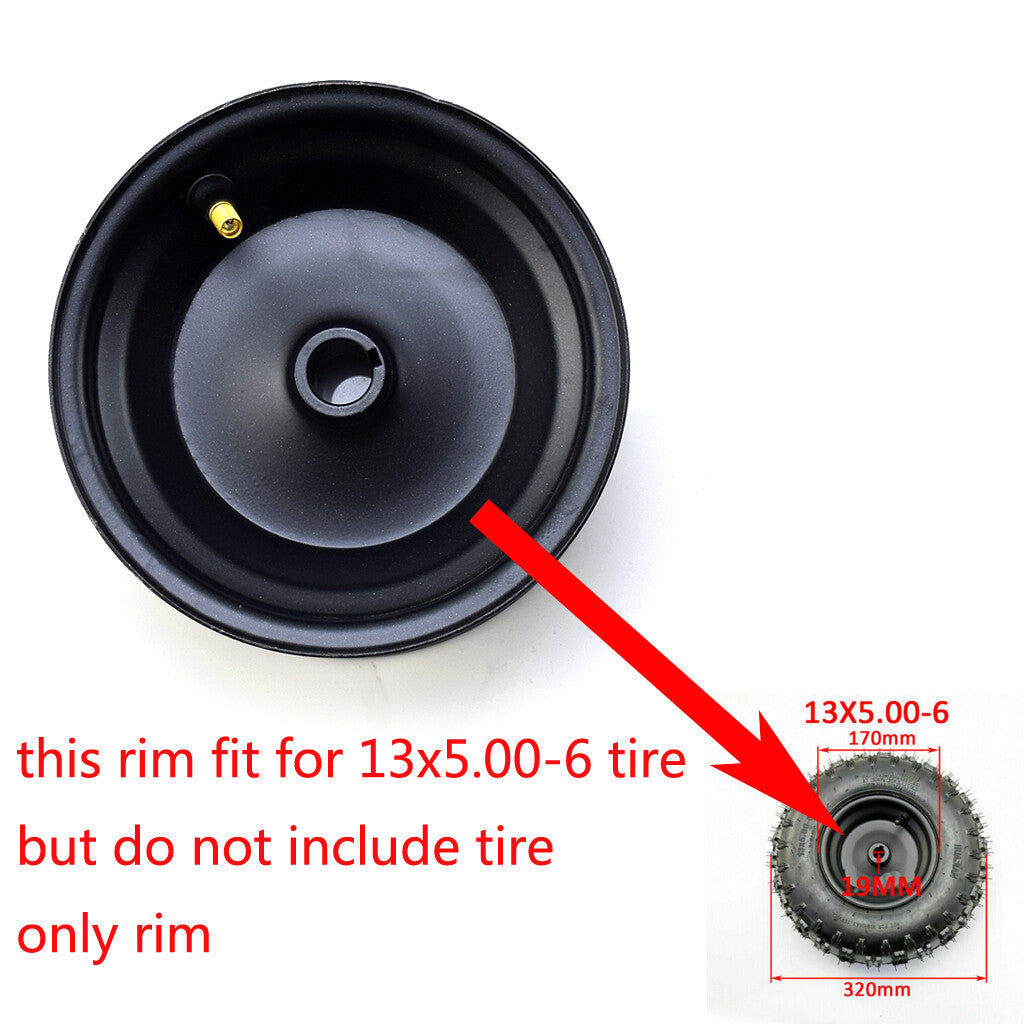 13x5.00-6  wheel rim 19MM hole Off-Road ATV QUAD Buggy Mower Go-kart Pit bike