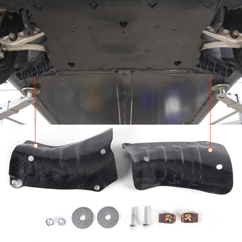 Coolant Guard Cover Lower Skid Plate Carbon Fiber For 2017-2024 for Tesla Model 3
