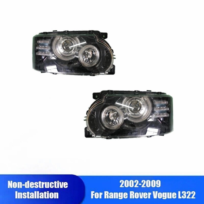 Facelift 2010-2012 L322 LED Headlight Assembly for Range Rover Vogue 2002-2009