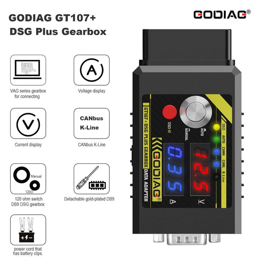 GODIAG GT107+ DSG Plus Gearbox E-CU Data AdapterFor DQ250, VL381,DQ500,DL501,