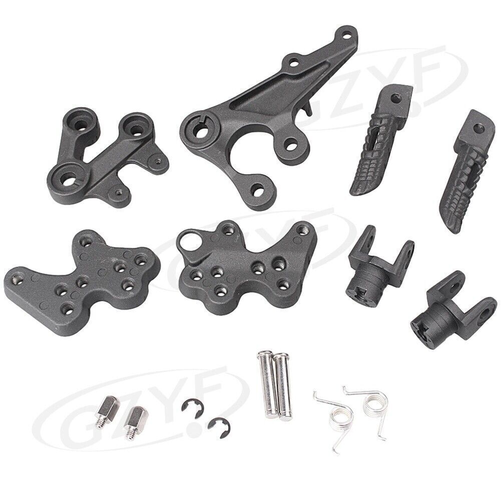 Rider Front Foot pegs Footrests Fit for Suzuki GSXR1000 2005-2010 09 Black