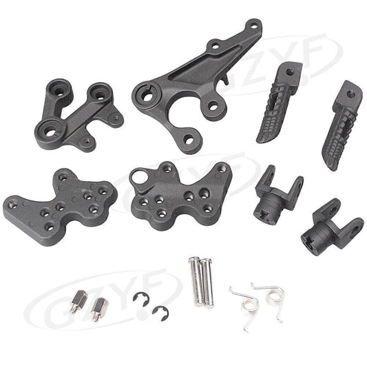 Rider Front Foot pegs Footrests Fit for Suzuki GSXR1000 2005-2010 09 Black