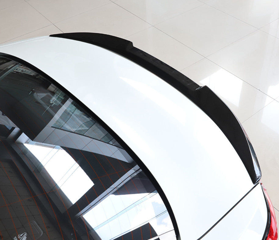 For 2019-2023 for Toyota for Corolla Sedan Rear Spoiler Wing Lip Trim ABS Glossy Black