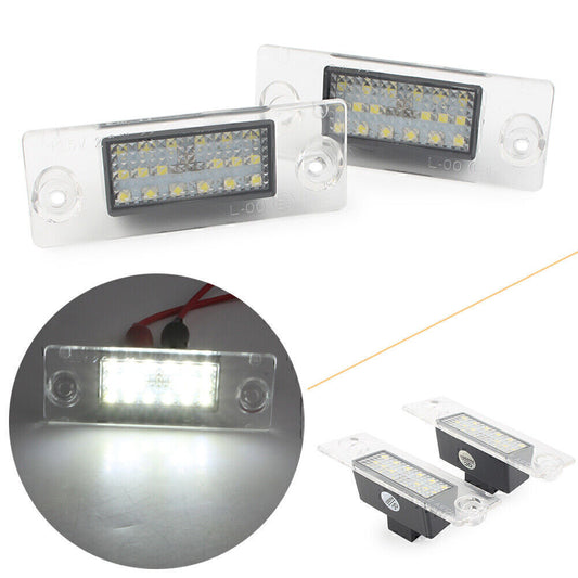 for Audi A4 B5 1995-01 96 97 98 2x 18 LED License Number Plate Lights Lamp 12V