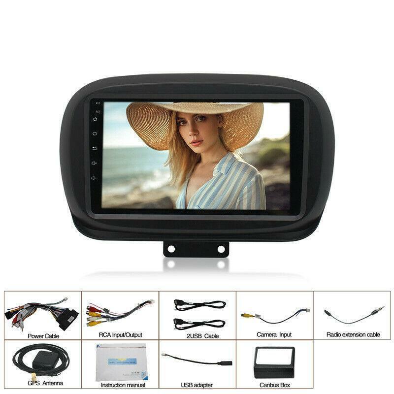 9 Android 10.1 Car MP5 Player Radio GPS Navi Wifi Unit for Fiat 500X 2012-2020