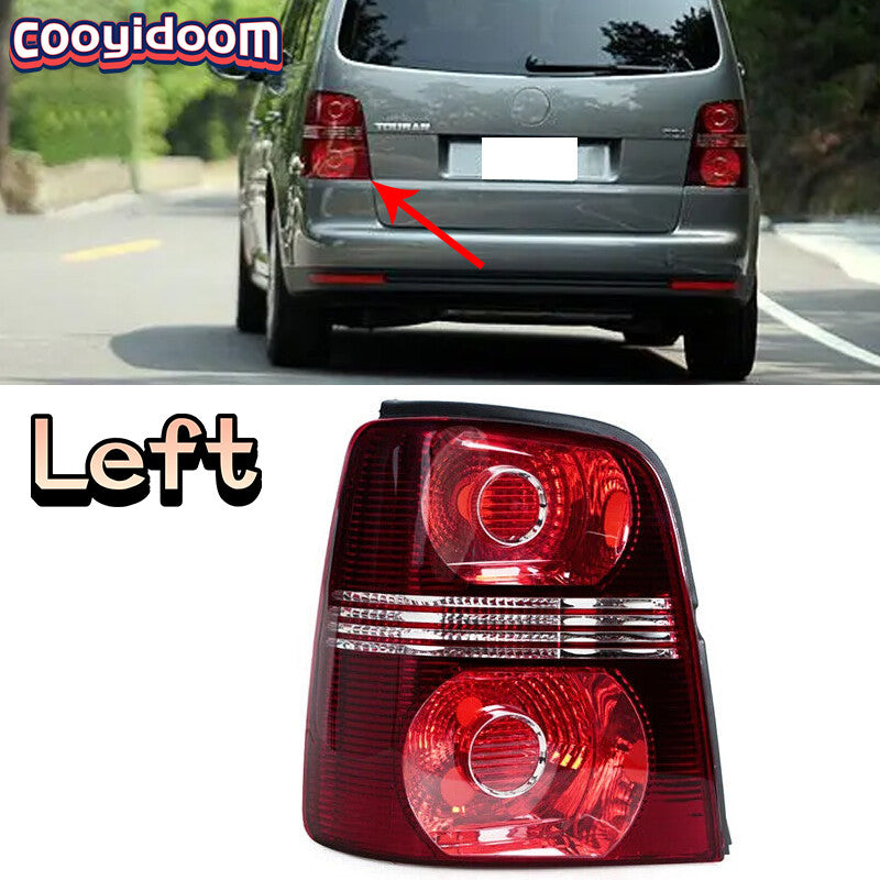 for Volkswagen Touran 2008-2010 No Bulb Tail Lamp Lens Left Car Rear Tail Light