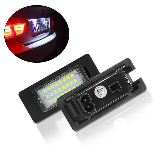 2Pcs Rear LED Number License Plate Light White Lamp Fit for BMW 1/3/5/X Series