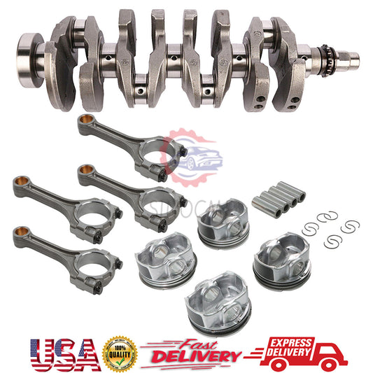 G4FJ Engine Crankshaft 231102B710 Connecting Rod Pistons Rings Set for Hyundai