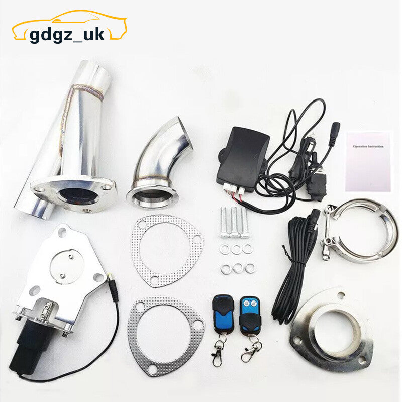 2/2inch Electric Exhaust Valve Dump Valve Manual SwitchWireless Remote