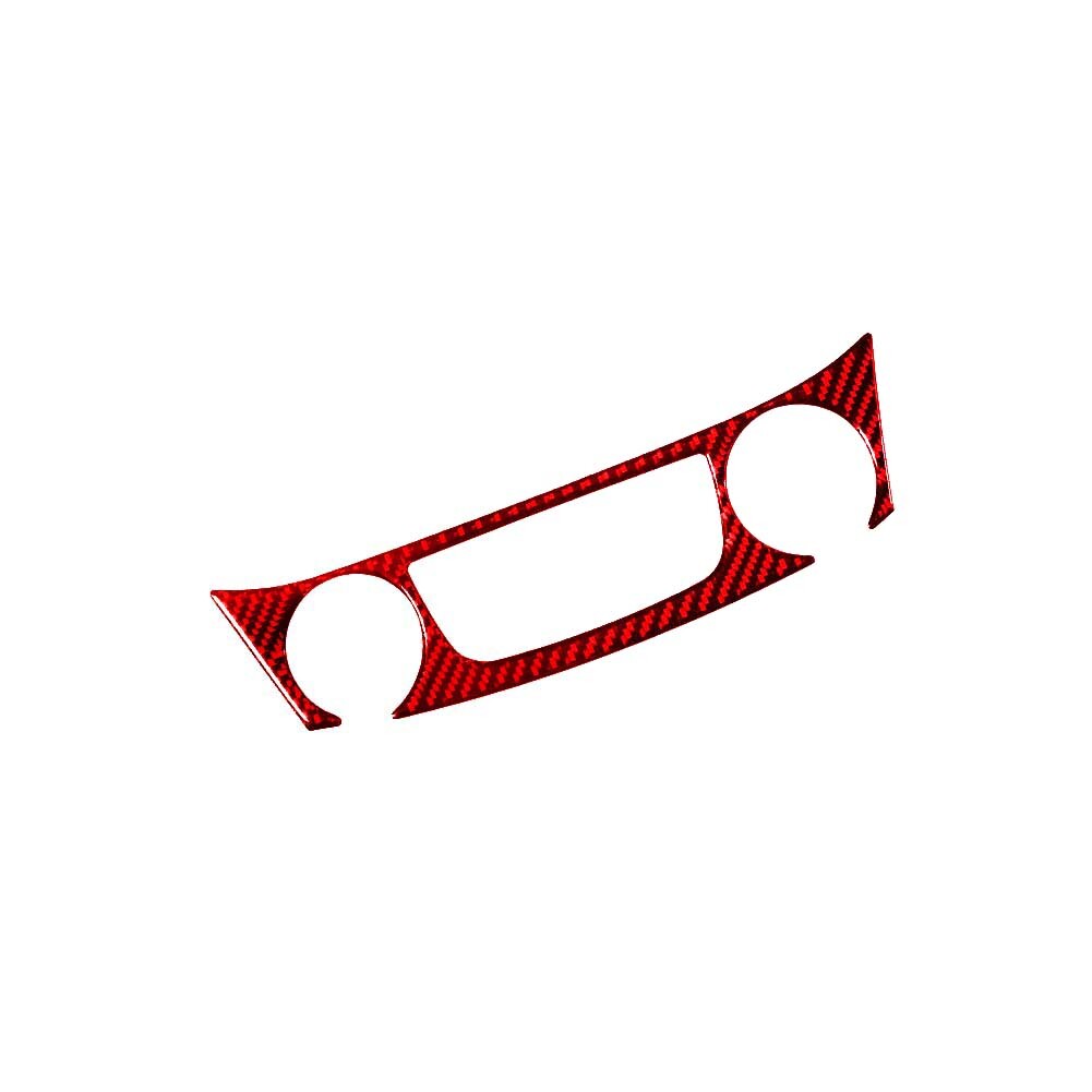 Red Carbon Fiber Air Conditioner Buttons Trim Cover for Chevy Impala 2014-2020