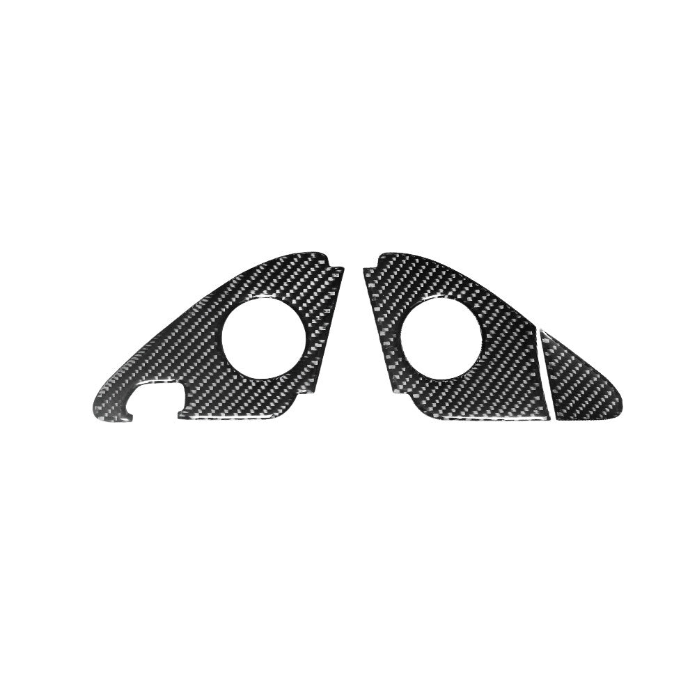 3X Carbon Fiber Door Speaker Trim for Audi Q5 2009-2017