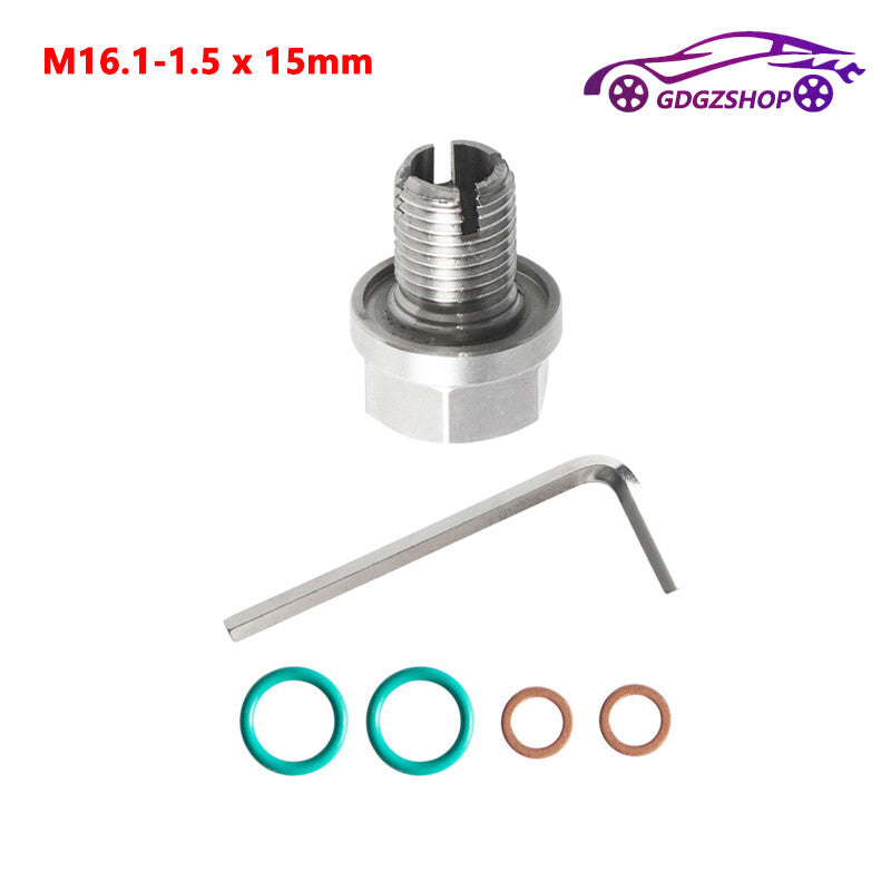 M16.1-1.5x15mm Oil Drain Plug Self Tapping Oil Pan Thread Repair Kit w/ O-Ring