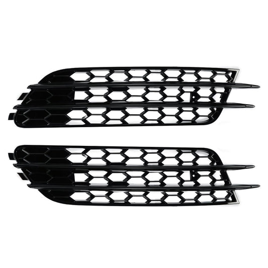 2x Front Grill Fog Light Lamp Cover Trim For 12-2015 for Audi A6 C7 Sedan RS6 S