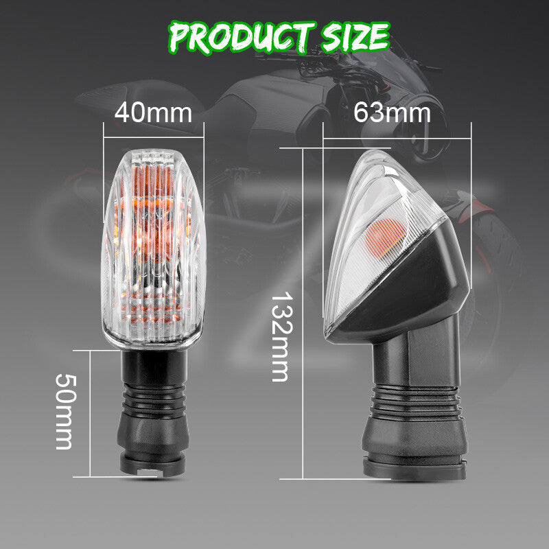 Front Rear Turn Signal Light Indicator Lamp for KAWASAKI ZX-6R KLR650 250R