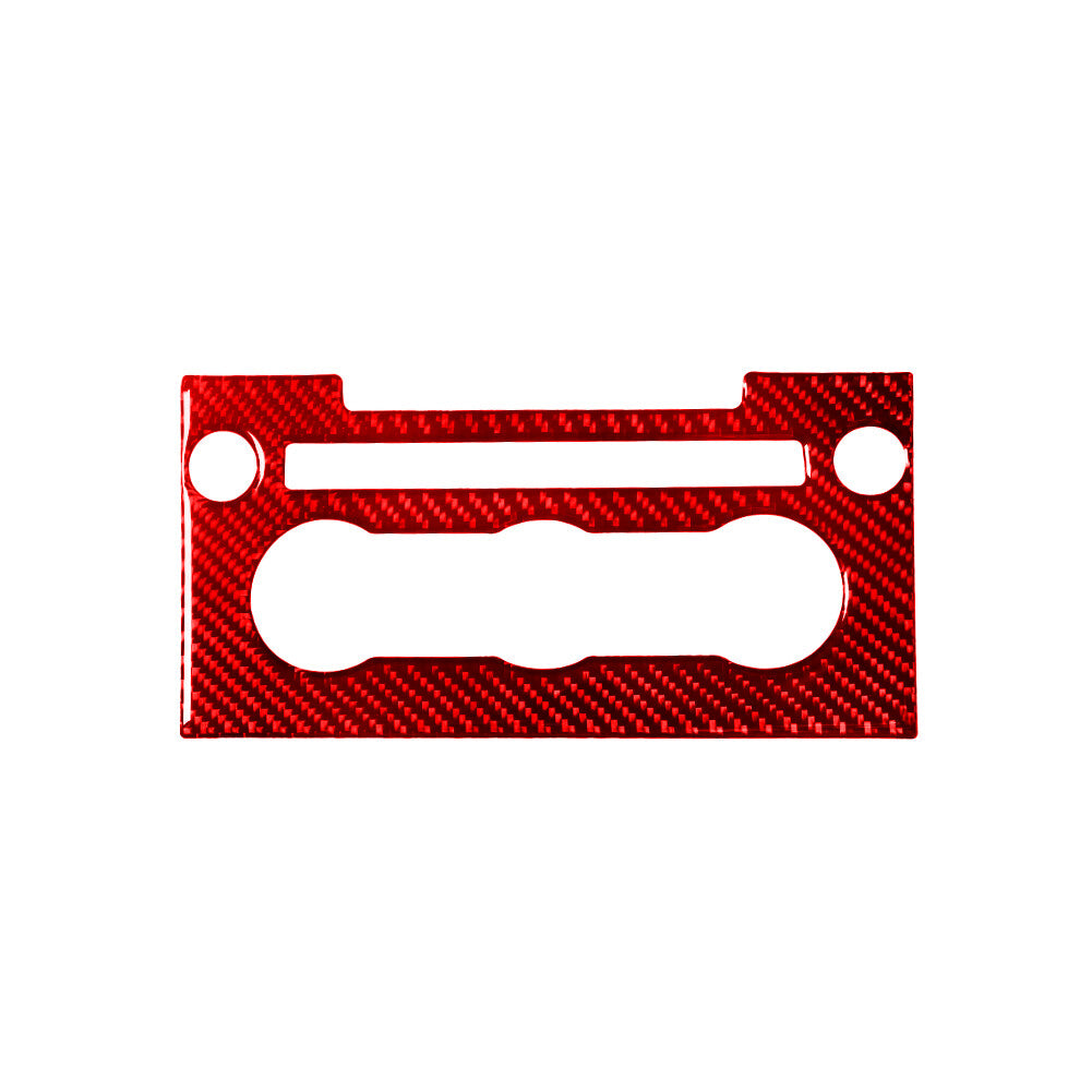 Red Carbon Fiber A/C Control Panel Trimming For Land for Range Rover Sport 2014-2017