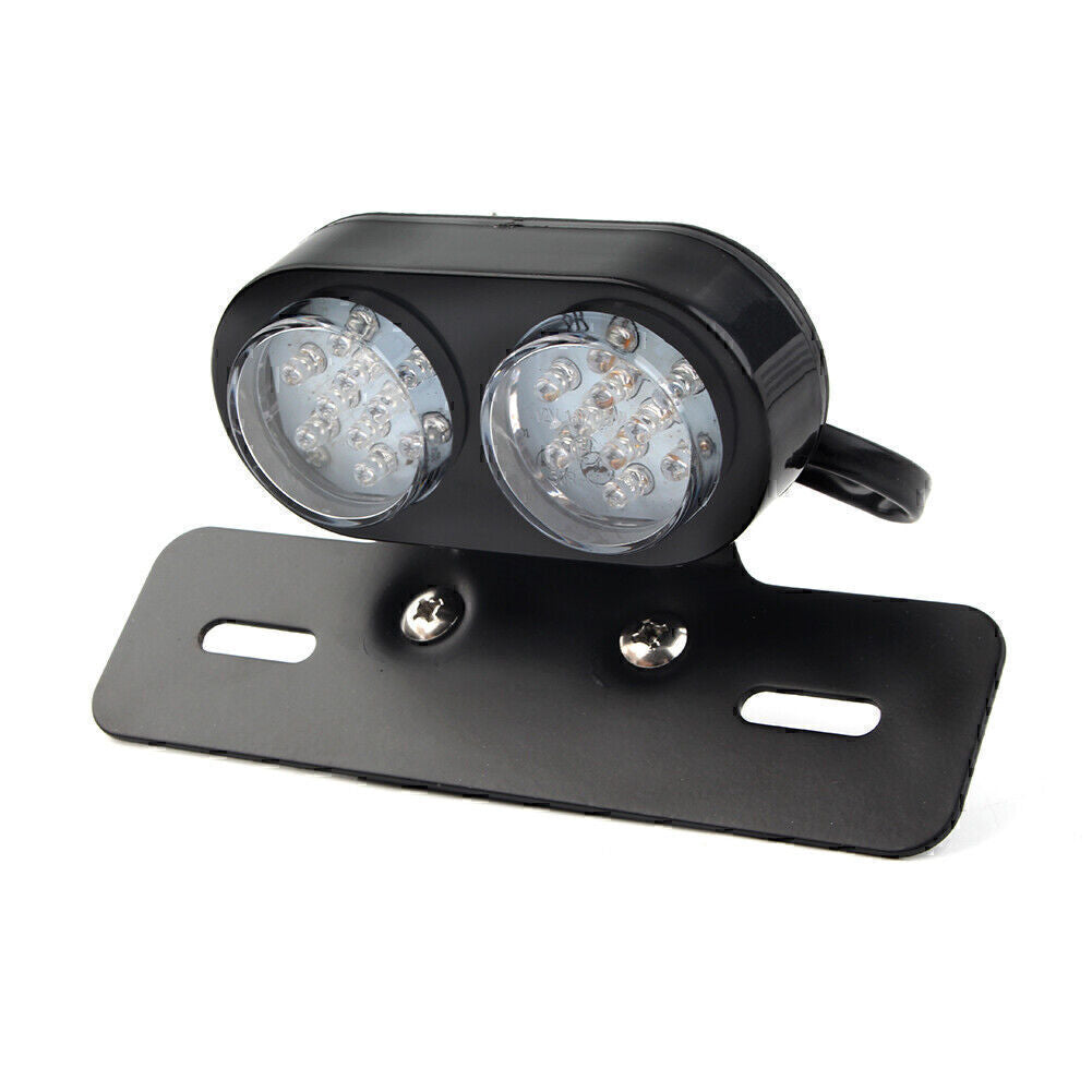 LED Tail Light w/ License Plate Mount Holder Fit Cafe Racer Brand Motorcycle
