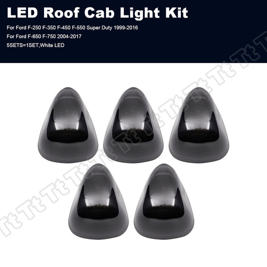 5x Super Amber LED Cab Roof Marker Lights for 99-16 for Ford F250, F350, F450, and F550