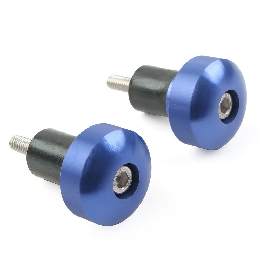 2¢ªCNC Lenkergriffe Lenkerendschieberkappe f¨¹r for YAMAHA YZFR1 YZF-R1 Motorrad Blau