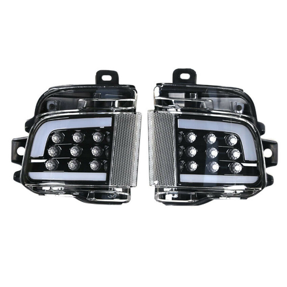 for Toyota for Land Cruiser 2016-2021 Black LED Rear Bumper Reflectors Tail Lights