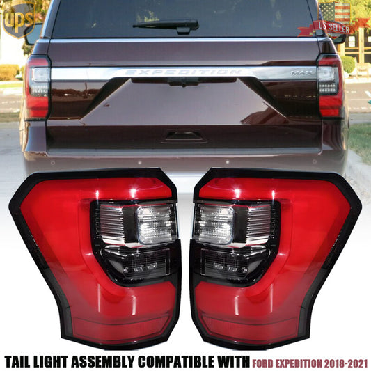 2Pcs LED Rear Tail Light Brake Lamp for Ford Expedition 2018 - 2021 Left+Right