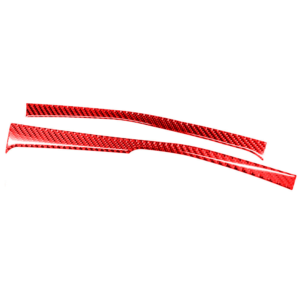 Red Carbon Fiber Gear Shift Side Decorative Trim for Toyota for Corolla 2014-2018