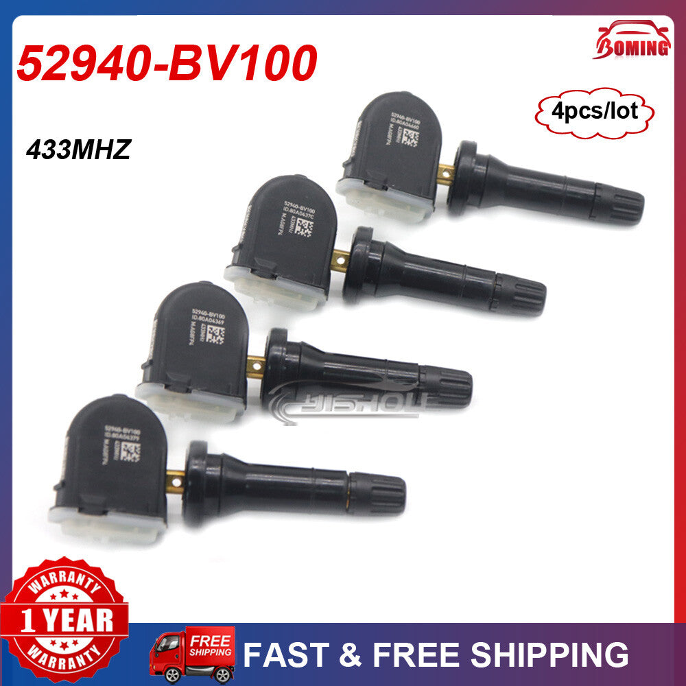 4X TPMS Sensor 52940-BV100 For 21-26 for Hyundai Creta H1 Van H100 for Tucson for Kia EV6