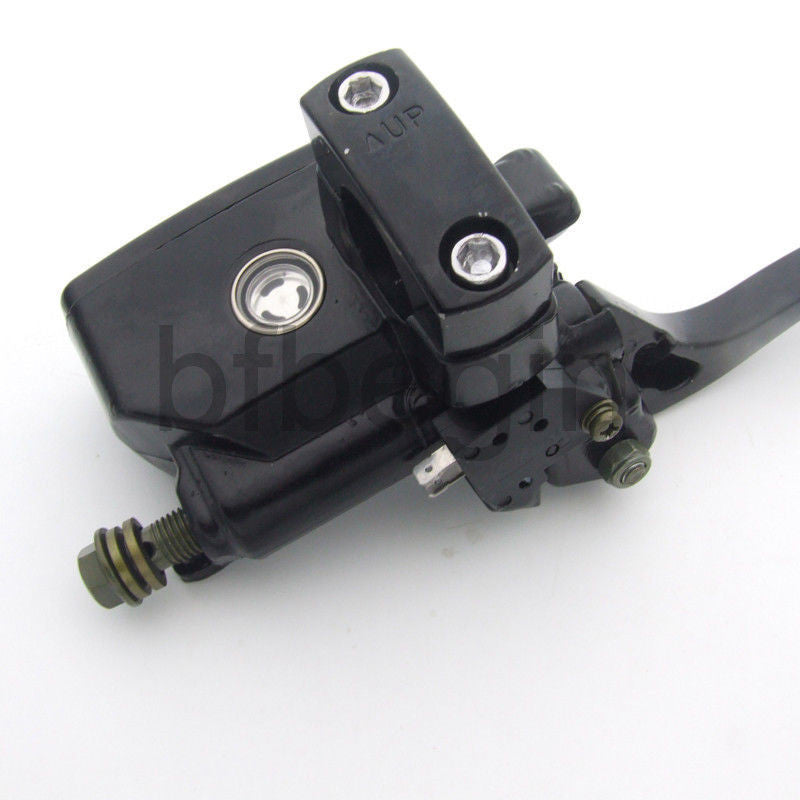 1 25mm Motorcycle Brake Master Cylinder Hydraulic Clutch Lever, Black, Universal