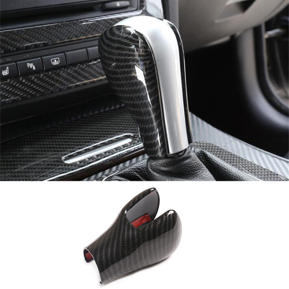 Carbon Fiber ABS Gear Shift Knob Trim for BMW 5 Series 96-07 X3 06-10 X5 2004-06