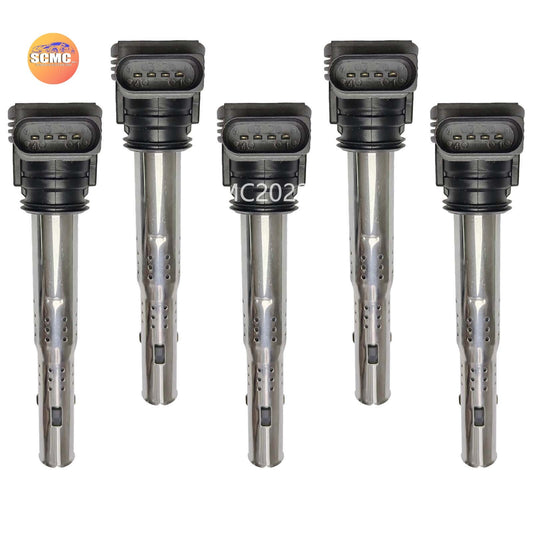 5X Ignition Coils 2.5L Fit for VW for Golf for Jetta for Passat for Audi RS3 07K905715 CEPA CCCA