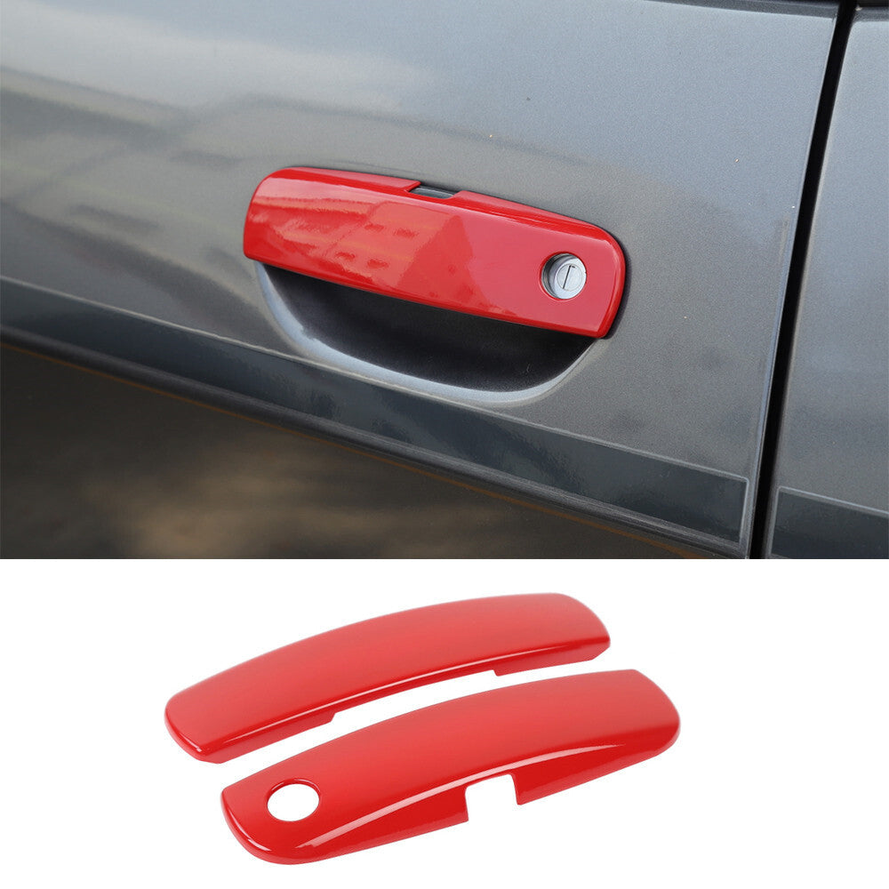 2¡ÁRed ABS Side Door Handle Panel Trim for Dodge for Challenger 2012-2023 Accessories